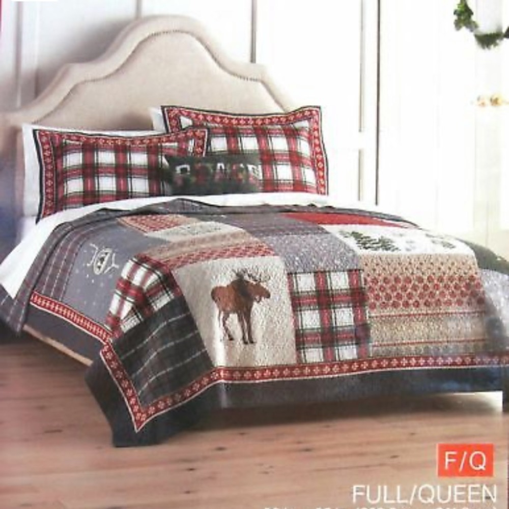 Christmas Holiday JOY QUILT Full/ Queen